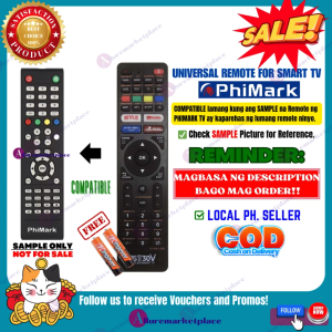 PHIMARK Smart TV Remote Ready to Use Universal [**Mag Basa B4 Umorder**]  PHIMARK Android TV Remote Control for Specific PHIMARK TV Remote Only alluremarketplace2nd