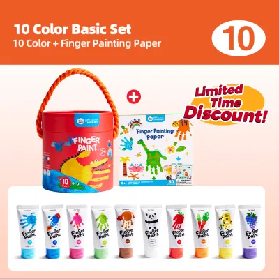 Jar Melo Finger Paint Washable Non-Toxic DIY Craft Parent-Child Educational Gift for Toddlers Kids