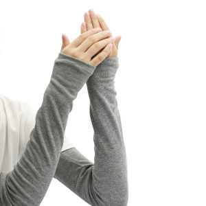 Hai lớp ấm áp Tay áo dài phòng máy lạnh cho phụ nữ và nam giới với độ đàn hồi chống lạnh dày và mở rộng bông giả cleeves trong mùa thu và mùa đông