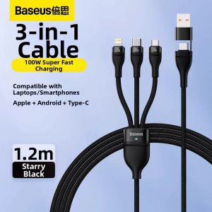 BASEUS | Triple Charging Data Cable