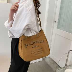 Deere Jack - กระเป๋าสะพายผญ กระเป๋า กระเป๋าสะพาย กระเป๋าสะพายข้าง กระเป๋าผู้หญิง ความจุใหญ่ กระเป๋าผ้าแคนวาส แฟชั่น กระเป๋าแมสเซนเจอร์ ฮอตฮิต