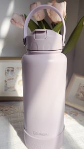 LINBAI Flask Leak Proof Straw Lid Cap with Handle for Wide Mouth Water Bottles Durable Tumbler Replacement Cover Tumbler Accessories