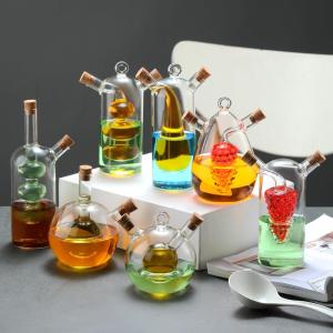 OME | Home Use Borosilicate Glass 2-in-1 Seasoning Vinegar Oil Bottle