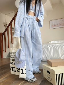 ชุดสามชิ้นแขนยาวผู้หญิง Aviva on Earth ทรงลำลอง เอวสูง คอตตอน สีสันสดใส สำหรับผู้หญิงวัย 25-35 ปี