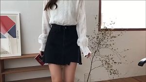Womens High-waisted Denim Half Skirt New Korean Version of The Fat MM Package Hip A Word Short Skirt