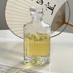 Creative Cold Brew Coffee Cup Chinese Style Tea House Glass Tea Brewing Bottle Small Liquor Bottle Sweet Wine Fruit Wine Sub-Bottle