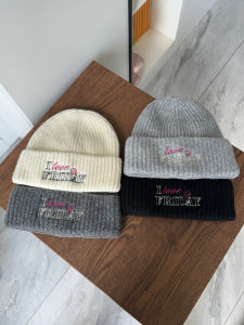 Loose Thickened Knitted Woolen Cap Womens Autumn Winter Large Head Size Small Face Warm Ear Protection Cold Hat Trendy