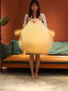 Tap-Yee ตูกตาไก่ ของเล่น ไก่น้อยดื่มสีเหลือง ซึ่งช่วยเสริมสร้างสังคมโรงราย ตูกตานุ่มๆ ของขวัญ การลงทุน สีขาว