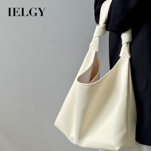 IELGY Ladies Bag Large Capacity Shoulder Bag Black All-Match Commuter Shoulder Handbag Black