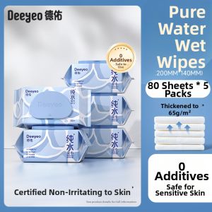 Deeyeo | Pure Water Wet Wipes For Family and Personal Hygiene 80 Sheets