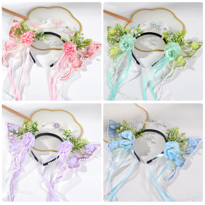 Childrens Pearl Fairy Princess Style Hairband Sweet Fresh out Fashion Hair Accessories Fairy-Like Lolita Super Fairy Hair Ornament