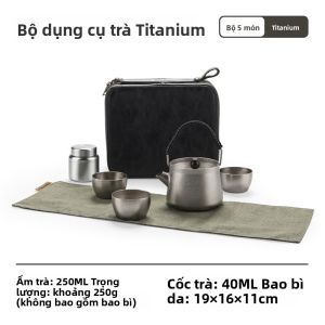 NatureHike | Bộ Trà Titanium Sạch Cho Ngoài Trời