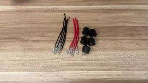 5PCS KCD1 Mini Round Rocker Switch 12V ON OFF Toggle Switch SPST 2Pin Snap-in Design Car Boat Automotive with Wires
