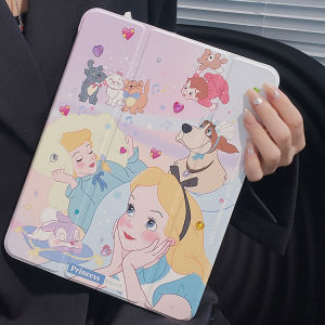Crashstar 360 ° chân quay công chúa ngọt ngào da chống sốc máy tính bảng vỏ ốp ipad mini 6 ipad 9.7 5th 6th air 3 4 5 ipad 10.2 7th 8th 9th gen ipad pro 11 inch 2022 2021 2020 dễ thương phim hoạt hình lật cứng ipad bìa vỏ với xoay chủ Hot Bán