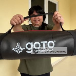 Goto Zen NBR Yoga Mat 8mm Matras Olahraga Poundfit Anti Slip Tebal