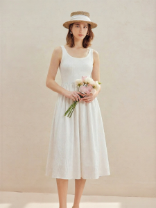 INMAN | Slimming A-line Sleeveless Dress
