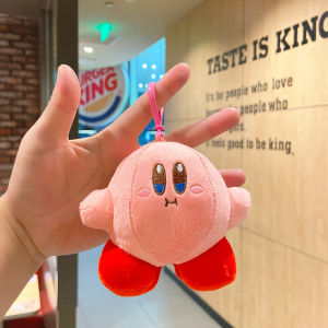 Cartoon Plush Toy Star Kirby Bag Charm Couple Keychain Soft Cuddly Stuffed Animals Bag Accessory Creative Gift Forest Grid Brand
