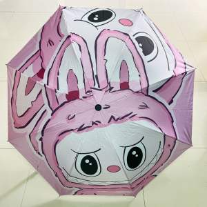 พร้อมส่ง ร่ม Labubu ลาบูบู้ ร่มกัน UV ลายการ์ตูน ร่มพกพา น่ารัก กันแดดกัน UV กันฝน ร่มพับได้ น้ำหนักเบา พกพาสะดวก