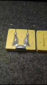 Molding Cetakan Bandul Kail Lead Head Hooks Model Bawang 15&15gr Leadsinker