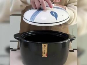 Japanese 4.5L ceramic casserole pot high-temperature resistant dry-burn without cracking stew pot