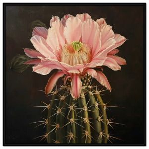 Tranh phong thủy hoa xương rồng tranh treo tường tranh dán tường tranh sơn dầu in canvas. CGI - 535