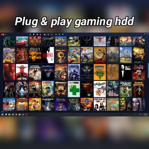 140 PC Games + 80 PopCap (320GB HDD) Plug & Play Classic Game Collection Playnite Portable Harddisk