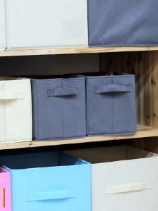 Johor Seller Foldable Non Woven Kids Storage Box with cover Cute animals Storage box