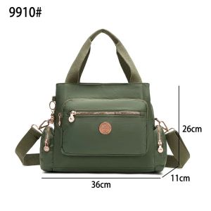 FLS Women Bags Top Handle Bags With Sling Strap Multi Pockets Waterproof Large Capacity With Monkey Keychain