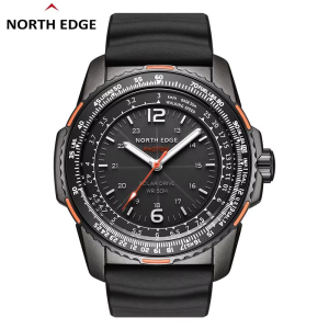 Đồng Hồ Quân Đội Kỹ Thuật Số Năng Lượng Mặt Trời NORTH EDGE EVOQUE 2 Chống Nước 50M Phát Sáng Thể Thao Dành Cho Nam Có Chức Năng Bấm Giờ Báo Tuần Trăng & Đa Múi Giờ
