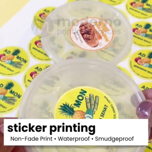 100pcs Regular Sticker Printing Product Label Logo Label Print Stickers Machine Cut Print with Cut