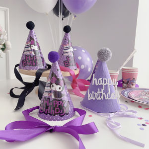 Clow M Birthday Party Layout Birthday Hat Kids Hat Disposable Tablecloth Dinner Plate Dessert Bar Decoration Supplies