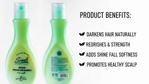 Serasi Hair Darkening Herbal Oil 125ml – Soft & Shiny Hair | Natural Grey Coverage | Hair Growth & Moisture Care