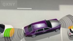 Car Reverse Parking 16.5MM 8 Sensors Backup Radar Parktronic for Bumper Adjustable Depth Digital Display Obstacle Distance