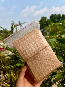 100gram túi zip Bánh Tráng xì ke muối tỏi siêu cay