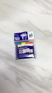 Double A กระดาษแปะโน๊ต สีปลายแถบ 4 สี คละสีนีออน เน้นจุดสนใจ ติดซ้ำใหม่ได้ ไม่ทิ้งคราบกาว