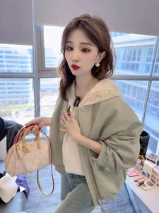 Áo Khoác Da Ngắn Thời Trang Phong Cách Hàn Quốc Cho Nữ Mùa Xuân Mới Cao Cấp Cảm Giác Xe Máy Áo Khoác Ngoài