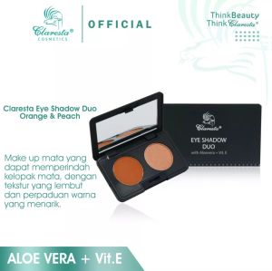 Claresta Eye Shadow Duo Orange & Peach