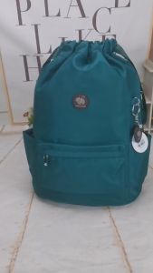 กระเป๋าเป้ สะพายหน้า หลัง ทรงขนมจีบ รุ่น KBA-2408 มีเก็บปลายทาง หูรูด