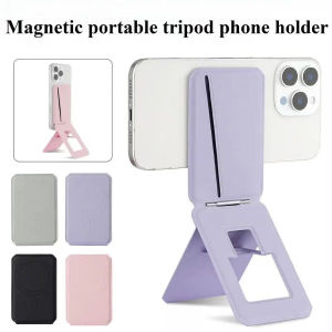 Magsafe Magnetic Multi-Functional Foldable Phone Stand & Card Holder: Universal Magnetic Card Holder & Desktop Phone Stand
