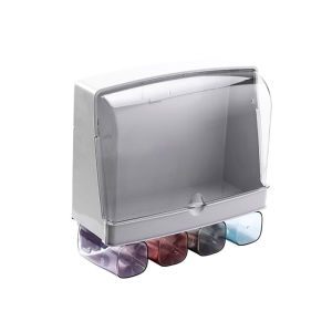 ที่แขวนแปรงสีฟัน ตู้เก็บของ ที่ใส่แปรงสีฟัน อเนกประสงค์ กันน้ำและกันฝุ่น ที่แขวนแปรงสีฟันเป็นชั้นวางของในตัว เเข็งเเรง ทนทาน ติดตั้งง่าย