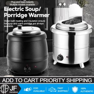 JF 10L 304 stainless steel commercial electric soup pot and food heating pot