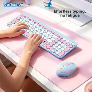 Rock | Doraemon Licensed Silent Wireless Keyboard Mouse Set