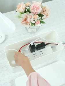 Power Cord Board Storage Box Hub Cable Box Wire Sorting Box. Modern Minimalist Portable Cable Box to Organize and Hide Messy Rope Storage Box