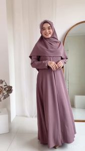 Gamis Muslimah Mecka & Seragam Keluarga Ibu dan Anak