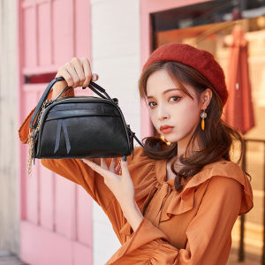Tas Selempang Wanita Kulit PU Handle Bag Polos Sling Bag Kasual Fashion Style Kekinian COD T167