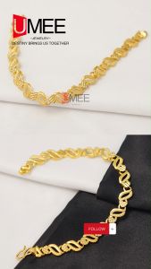 18K Gold Plated Bracelet w/Heart Design Jewelry Accessories For Women