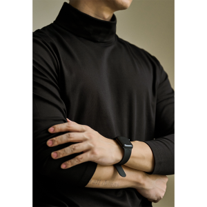 TUCANO | Anti-Static High Neck Liquid Ammonia Silk Cotton Long Sleeve T-Shirt