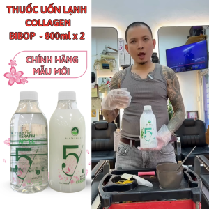 Uốn lạnh Bi B0 Collagen Organic 800ml Mẫu Mới Uốn Tóc Lạnh 3D Đa Năng Không Cần Máy Cho Salon