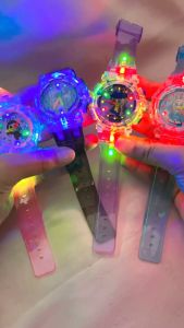 Jam Tangan Anak dengan Desain Karakter Labubu Lucu dan Lampu Strap LED Berkedip Berwarna