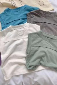 Áo ba lỗ sát nách cho bé trai GELU KIDS chất cotton mềm mát mùa hè cho trẻ từ 9-25kg 1-7 tuổi A165